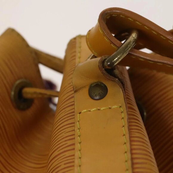 LOUIS VUITTON Epi Petit Noe Shoulder Bag Yellow M44109 LV Auth 118036 - Picture 10 of 15